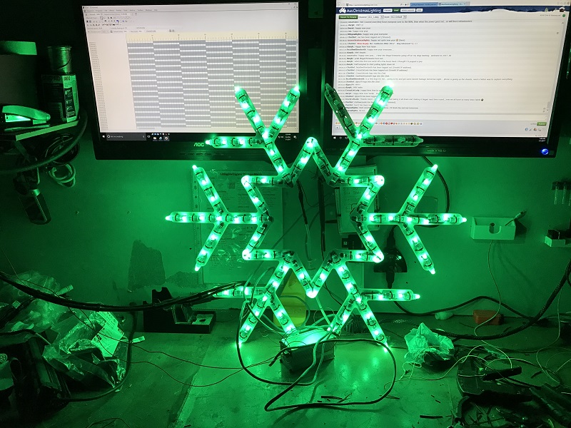 LED's during a test run